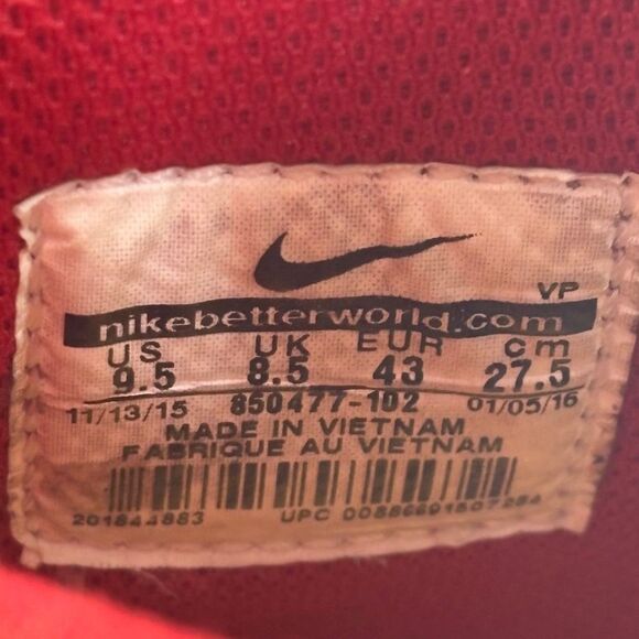 Nike Dunk High Retro QS “St John” in Varsity Red / White 2016 Size 9.5 - Picture 7 of 7